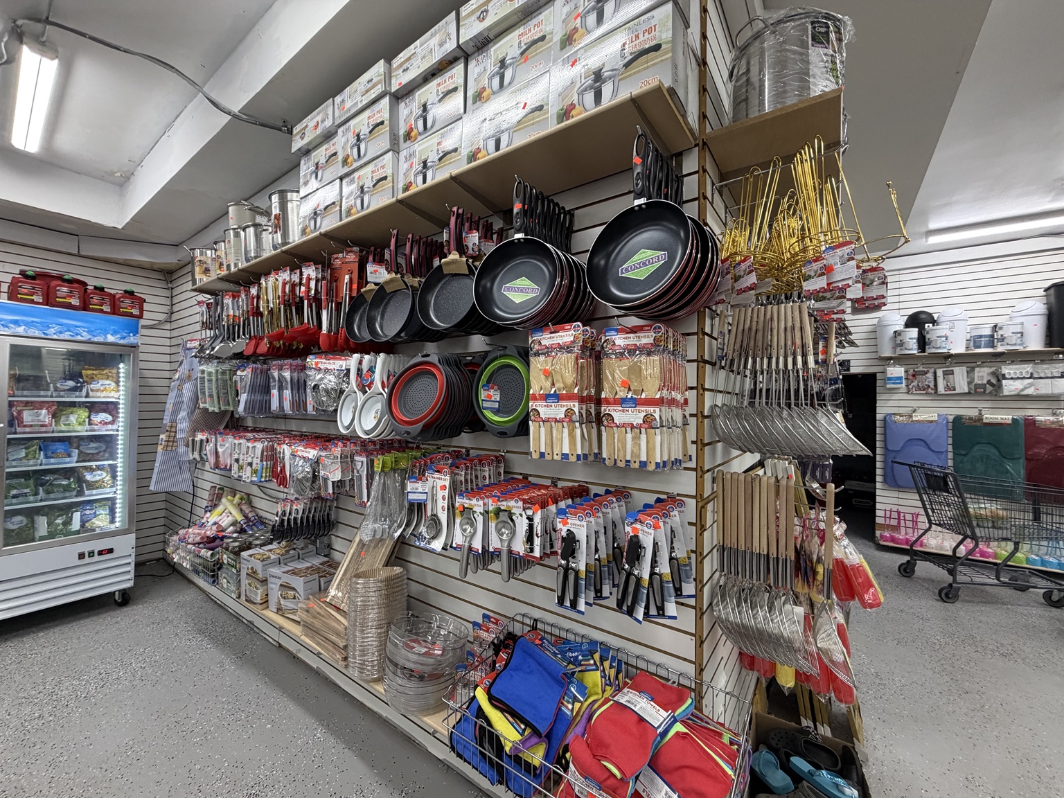 Pots, pans, utensils and household supplies