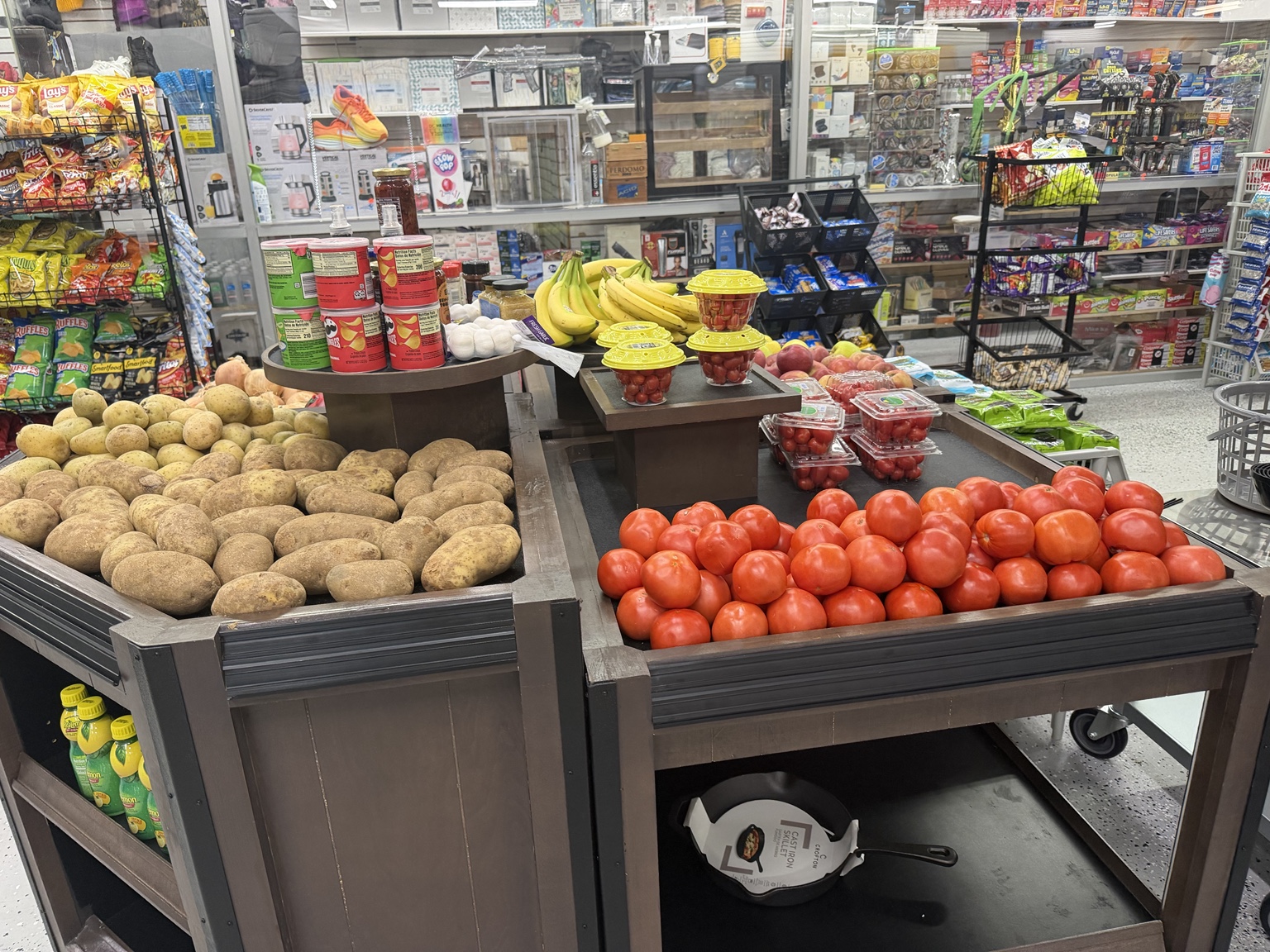 Tomatoes, potatoes, bananas and other produce