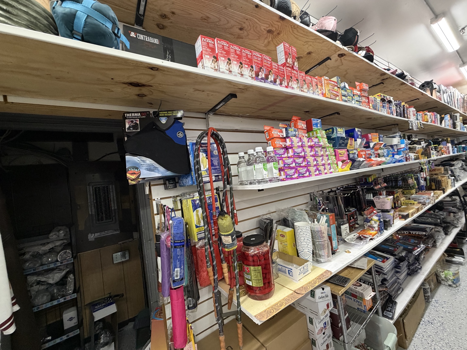 Personal-care products and toiletries on store shelves